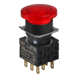 S16BR-H1R3C Kırmızı Renk 16mm Çap, Işıksız, 3 C Kontak, Mantar Kafa Buton S16BR-H1R3C Kırmızı Renk 16mm Çap, Işıksız, 3 C Kontak, Mantar Kafa Buton