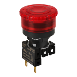 S16ER-E1RB  Kırmızı Renk 16mm Çap, Işıksız, 1 B Kontak, Acil Stop Butonu