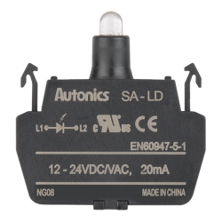 SA-LD  Tekli Led Blok, 12-24VAC~ 50/60Hz / 12-24VDC , Beyaz,  Tekil (Eklenemez) Tür