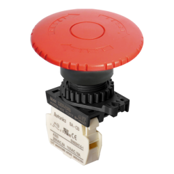 S2ER-E5RB Kırmızı Renk 60mm Çap, NC Kontak, Yüzey Montaj, Acil Stop Butonu S2ER-E5RB Kırmızı Renk 60mm Çap, NC Kontak, Yüzey Montaj, Acil Stop Butonu