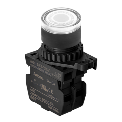 S2PR-P3WADM Beyaz Renk Normalde Açık Kontak Işıklı Yaylı Buton S2PR-P3WADM Beyaz Renk Normalde Açık Kontak Işıklı Yaylı Buton