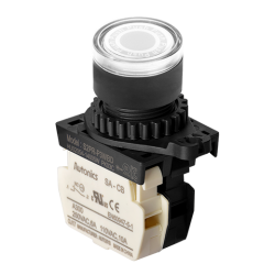 S2PR-P3WBDM Beyaz Renk Normalde Kapalı Kontak Işıklı Yaylı Buton S2PR-P3WBDM Beyaz Renk Normalde Kapalı Kontak Işıklı Yaylı Buton