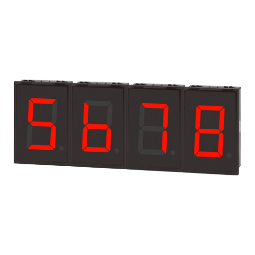 DS60-RRT  7-segment LED, Kırmızı, Pt sıcaklık Sensör giriş (DPt100Ω, JPt100Ω) + RS485, 12-24VDc, Gösterim Aralığı  -50℃ - 400.0℃, G33.6×Y60mm