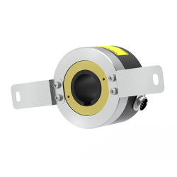E100H35-10000-3-N-24  100mm Gövde Çapı 12-24vdc Npn Açık Kollektör 10000 Puls 35mm Delik Çapı Yandan Konnektörlü Arttırımlı Enkoder