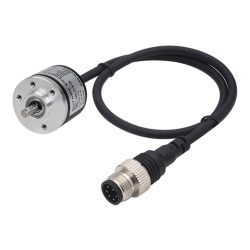 E30S4-3000-3-V-24-C  30mm Gövde Çapı 12-24vdc Voltaj Çıkışlı 3000 Puls 4mm Mil Çapı Arttırımlı Enkoder Arkadan Kablo Konnektörlü