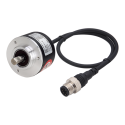 E50S8-600-3-T-24-C   50mm Gövde Çapı 12-24vdc Push-Pull 600 Puls 8mm Mil Çapı Arttırımlı Enkoder Arkadan Kablo Konnektörlü