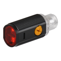 BRQP100-DDTB-C M18, Plastik, NPN L.On / D.On, M12 Konnektörlü, Kısa Gövde, 100mm Algılama, Cisimden Yansımalı Fotoelektrik Sensör