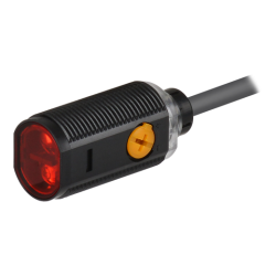 BRQP100-DDTB M18, Plastik, NPN L.On / D.On, Kablolu, Kısa Gövde, 100mm Algılama, Cisimden Yansımalı Fotoelektrik Sensör