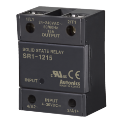 SR1-1215-N Tek Fazlı Sökülebilir Soğutuculu Sıfır Geçişli 4-30vdc Tetikleme 240VAC 15A Çıkış SSR