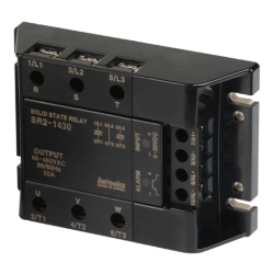 SR2-1430 2 Fazlı Sökülebilir Soğtuculu Sıfır Geçişli 4-32VDC Tetikleme 480VAC 30A Çıkış SSR