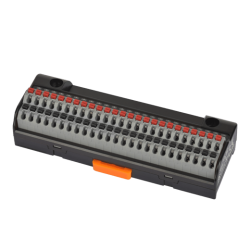 ACL-50T  Alt + Üst Ortak Bağlantı Uçlu, 50'li Raya Montaj yaylı Klemens Grubu