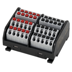 ACL-B40L  Sol + Sağ Ortak Bağlantı Uçlu, 40'li Raya Montaj Klemens Grubu