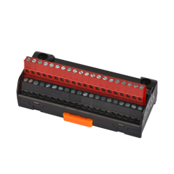 ACR-40T  Üst + Alt Ortak Bağlantı Uçlu, 40'lı Raya Montaj Klemens Grubu