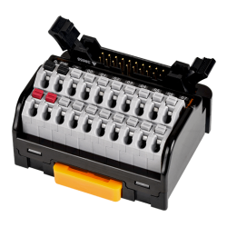 AFL-H20-LN  HIF3BA, XG4A-2031Konnektör Bağlatılı, NPN, Led Göstergeli 20'li Raya Montaj Klemens Grubu AFL-H20-LN  HIF3BA, XG4A-2031Konnektör Bağlatılı, NPN, Led Göstergeli 20'li Raya Montaj Klemens Grubu