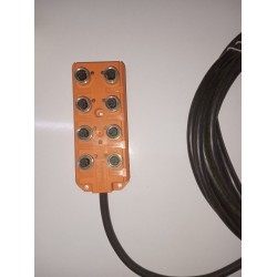 ASB 8/LED 5-4-331/5M  Lumberg Pasif 8 Port 5m Kablo Cıkış, M12 Bağlantılı Sensör Dağıtım Kutusu