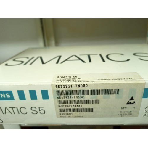 6ES5951-7ND32  Simatic S5  Power Supply : PS7A/15A