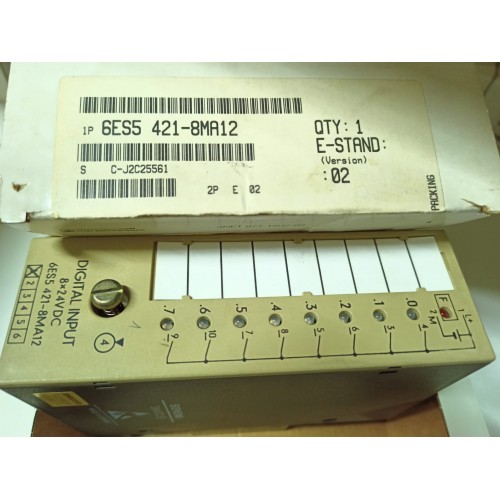 6ES5 421-8MA12 Dijital input  S5-90U/-95U/-100U, ET 100U, ET 200U 8 giriş 24V DC