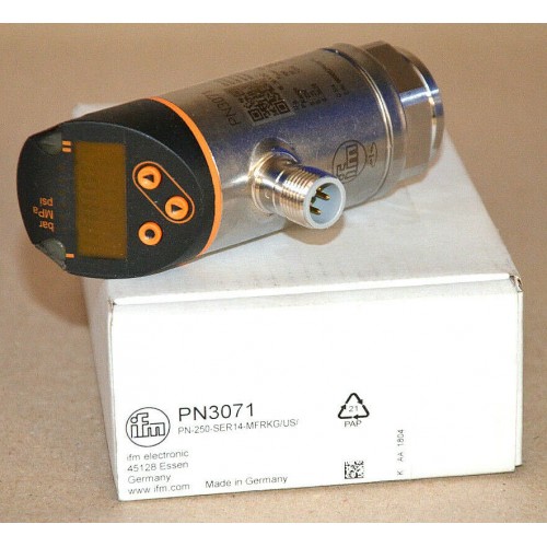 PN3071 IFM Göstergeli basınç Sensörü 250bar Analog + Dijital çıkışlı
