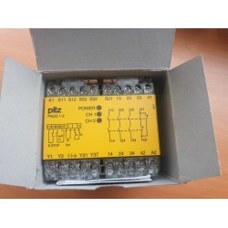 PNOZ 1-2 Emniyet rölesi  çıkışlar: 3 N/O, 1 N/C, UB = 24V DC vidalı terminaller, E-STOP izleme, emniyet kapıları,  474652