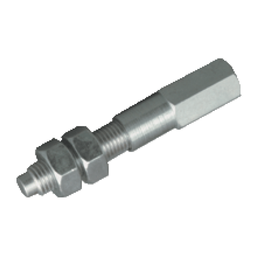 ES-08-50  M8 Sensörler için 50mm diş boyu yaylı stop adaptörü