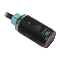 GLV18-55/115/120  M18 Kısa Plastik Gövde 10-30VDC 4000mm Algılama PNP NO + NC Çıkışlı Kırmızı Işıklı 2m Kablolu Reflektörlü Fotosel