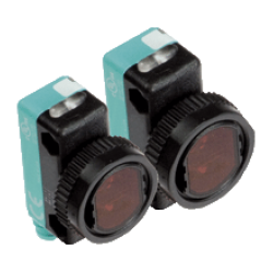 MD17/MV17/73/136 M18 Kısa Plastik Gövde 10-30VDC 20 Metre Algılama PNP Light On + Dark On Çıkışlı Kırmızı Işıklı, M12 Konnektörlü, Karşılıklı Fotosel