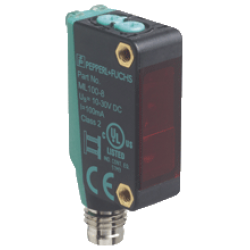ML100-8-H-350-RT/95/103   Kübik Minyatür, Arka Fon Bastırmalı, Algılama mesafesi 350mm, PNP L.On / D.On, M8 4 pin Konnektörlü Cisimden Yansımalı Fotoelektrik Sensör ML100-8-H-350-RT/95/103   Kübik Minyatür, Arka Fon Bastırmalı, Algılama mesafesi 350mm, PNP L.On / D.On, M8 4 pin Konnektörlü Cisimden Yansımalı Fotoelektrik Sensör