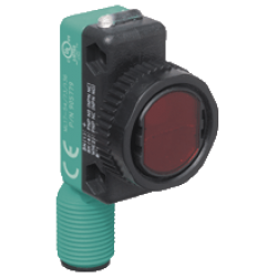ML17-8-H-100-RT/73/136  Minyatür Kübik+ M18 Silindirik, Arka Fon Bastırmalı, Kırmızı Işık, 100 mm Algılama, Push-Pull L.On + D.On Çıkış, M12 4 Pin Konnektörlü Cisimden Yansımalı Fotoelektrik Sensör
