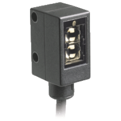 ML4.2-8-H-20-IR-4549  Minyatür Kübik Arka Fon Bastırmalı Infrared Işık, 20 mm Algılama, Push-Pull L.On / D.On Çıkış, 2 metre Kablolu  Cisimden Yansımalı Fotoelektrik Sensör