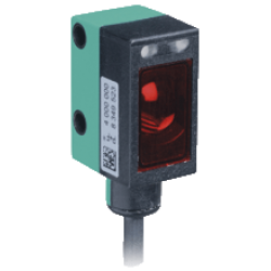 ML6-54-F/25/115/136  Minyatür Kübik, Kırmızı Işık, 6m Algılama, 2 x Push-Pull Light On, 2m Kablolu Polarize Reflektörlü Fotoelektrik Sensör