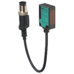 ML7-8-200/25/103/115b Minyatür Kübik Kırmızı Işık, 200 mm Algılama, PNP Light On Çıkış, 0,3m Kablolu M12 4 Pin Konnektörlü Cisimden Yansımalı Fotoelektrik Sensör