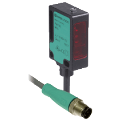 ML8-54-F-5771  Minyatür Kübik, Kırmızı Işık, 1,5m Algılama, PNP Dark On, 0,3m Kablolu M12 4 Pin Polarize Reflektörlü Fotoelektrik Sensör