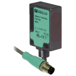 ML8-55/103/115b   Minyatür Kübik, Kırmızı Işık, 3,5m Algılama, PNP Dark On, 0,3m Kablolu  M12 4 Pin Polarize Reflektörlü Fotoelektrik Sensör