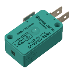 NBB2-V3-E0-V5  Minyatür Kübik NPN NO, 3 Pin Faston Konnektör, 2mm Algılama, Gömülebilir Montaj, Endüktif Sensör