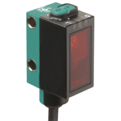 OBG5000-R101-2EP1-IO Şeffaf (cam) Malzeme için Minyatür Kübik , Kırmızı Işık, IO-Link, 5m Algılama, 2 x Push-Pull L.On + D.On Çıkış, 2m Kablolu Reflektörlü Fotoelektrik Sensör