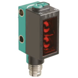 OBD1000-R101-2EP-IO-V31  Minyatür Kübik Kırmızı Işık, IO-Link, 1000 mm Algılama, 2 x Push-Pull L.On + D.On Çıkış, M8 4 Pin Konnektör Cisimden Yansımalı Fotoelektrik Sensör