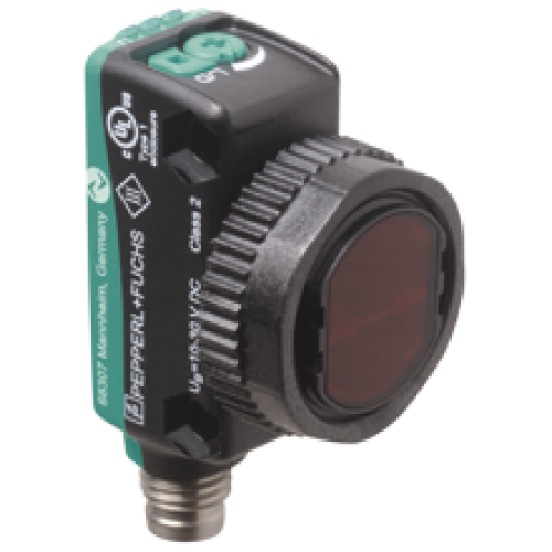 OBT300-R103-EP-IO-V3 Minyatür Kübik / M18 Bağlantı Arka Fon Bastırmalı Kırmızı Işık, 300 mm Algılama, Push-Pull L.On / D.On Çıkış, M8 3 Pin Konnektörlü Cisimden Yansımalı Fotoelektrik Sensör