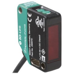 OBR15M-R200-2EP-IO-0,3M-V31  Kübik , Kırmızı Işık, IO-Link, 15m Algılama, Pnp L.On / D.On Çıkış, 0,3m Kablolu M8 4 Pin Konnektörlü Polarize Reflektörlü Fotoelektrik Sensör