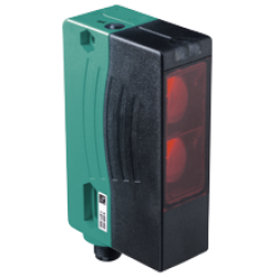 OBR50M-R300-2P1-V1  Kübik, Kırmızı Işık, ,50m Algılama, Push-Pull L.On / D.On Çıkış, M12 4 Pin Konnektörlü Polarize Reflektörlü Fotoelektrik Sensör