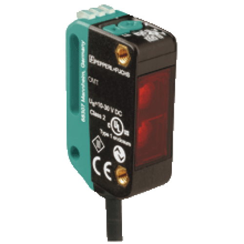 OMT150-R100-2EP-IO-L Minyatür Kübik IO-Link Lazer Işık 60- 150mm Algılama 2 x PushPull Çıkışlı Kablolu Mesafe Sensörü