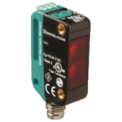 OMT100-R100-2EP-IO-V31  Minyatür Kübik IO-Link 40- 100mm Algılama 2 x PushPull Çıkışlı 0,3M Kablolu M8 4 Pin Konnektörlü Mesafe Sensörü