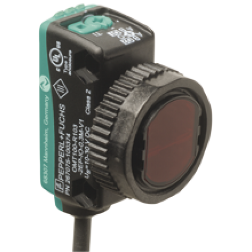 OQT120-R103-2EP-IO Kübik Minyatür IO-Link 8 - 120mm Algılama 2 x PushPull Çıkışlı Krmızı Işık Kablolu Ölçüm Temelli Mesafe Sensörü