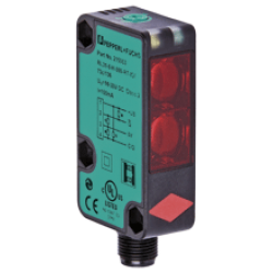 RL31-8-H-800-RT/73c/136  Plastik Kübik 800 mm Algılama, DC Besleme, Kırmızı Işık, dark on, 2 x Push-pull, M12 Konnektörlü, Cisimden Yansımalı Fotosel