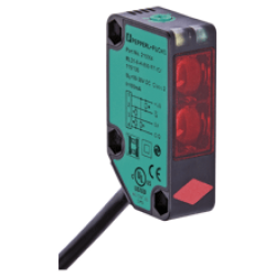 RL31-8-H-800-RT/115/136  Plastik Kübik 800 mm Algılama, DC Besleme, Kırmızı Işık, dark on, 2 x Push-pull, Kablolu, Arka Fon Bastırmalı, Cisimden Yansımalı Fotosel