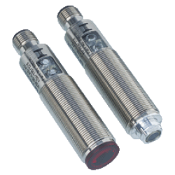 VS18/VSE18-M-LAS/32/40a/76a/82b/118  M18 Gövde 10-30VDC 60 Metre Algılama PNP Light On Çıkışlı Kırmızı Işıklı M12 Konnektörlü Karşılıklı Fotosel