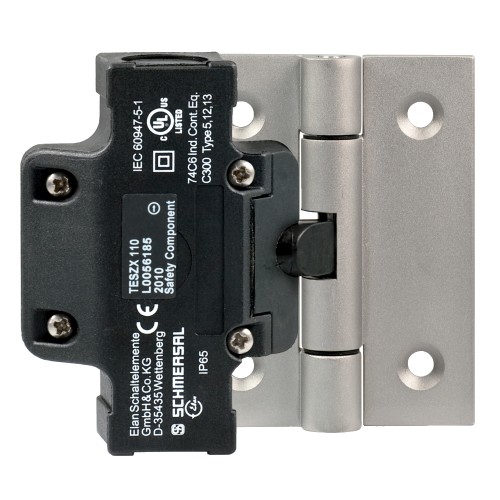 TESZX1102   2 x  NC ve  1 x NO Kontaklı, Paslanmaz ek menteşeli, Menteşeli koruma kapıları için emniyet anahtarı
