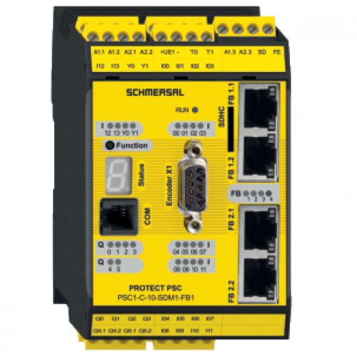 PSC1-C-10-SDM1-FB1 Programlanabilir Emniyet Modülü Sürücü eksen izleme 1 kanal, Ethernet Tabanlı