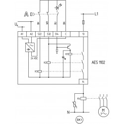 AES1102 (24VDC)   1 x Röle Çıkışlı, 24VDC Emniyet Rölesi AES1102 (24VDC)   1 x Röle Çıkışlı, 24VDC Emniyet Rölesi