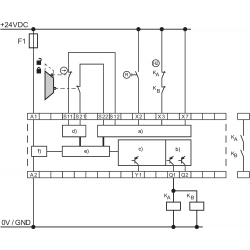 SRB-E-201LC   2 x Röle Çıkışlı, 24VDC Emniyet Rölesi