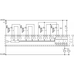 SRB-E-204ST   2 x Röle Çıkışlı, 24VDC Emniyet Rölesi